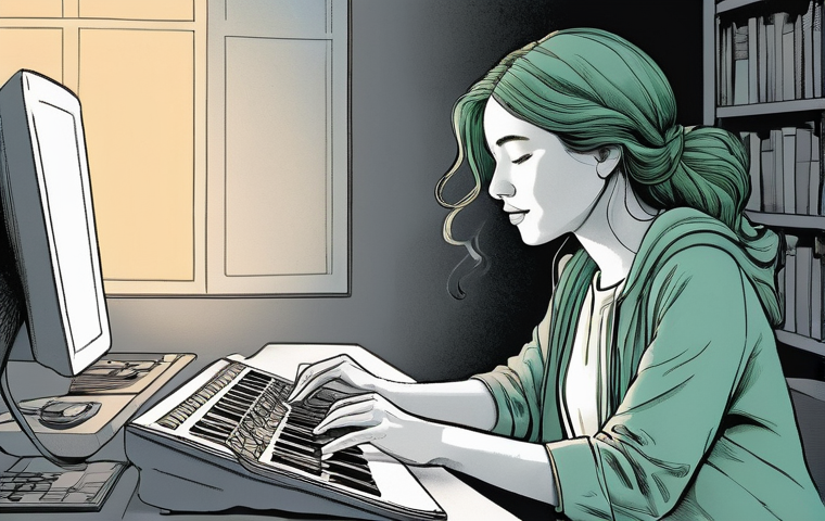 스토리텔러로서 스토리라인을 짜는 기술 - **Prompt 1: The Authentic Digital Weaver**
A female content creator, with an expression of deep ... 스토리텔러로서 스토리라인을 짜는 기술 - **Prompt 1: The Authentic Digital Weaver**
A female content creator, with an expression of deep ...