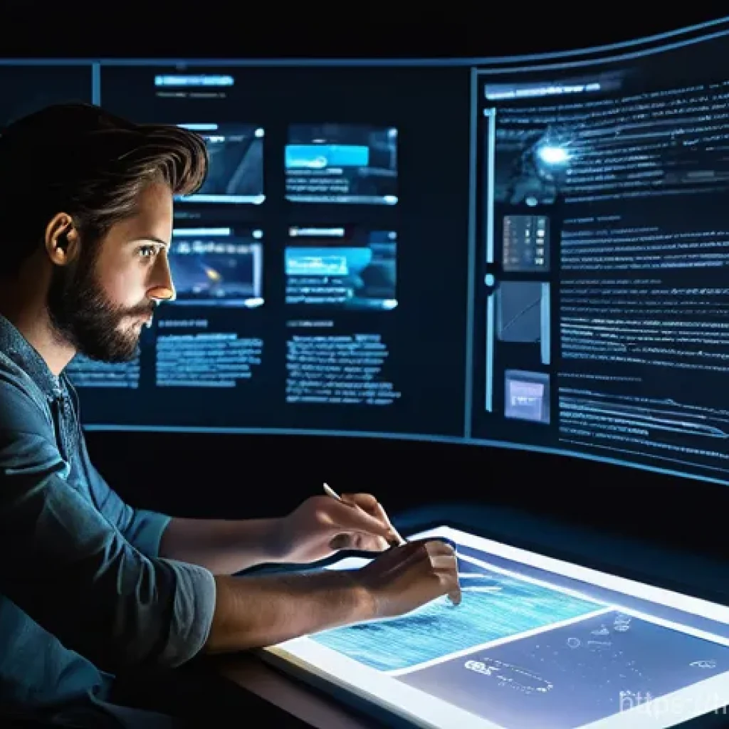 스토리텔러 직무와 관련된 필수 소프트웨어 - **Prompt 1: The Digital Canvas of Inspiration**
"A dynamic, medium-shot image of a storyteller, ...