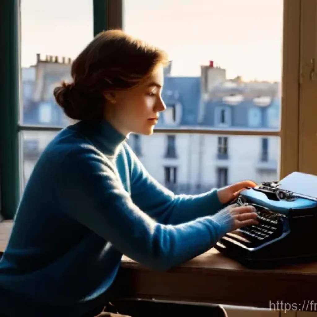 스토리텔러가 주목해야 할 국내외 산업 변화 - **Prompt 1: The AI-Enhanced Storyteller's Muse**
"A portrait of a thoughtful female storyteller,...