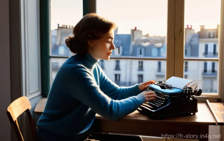 스토리텔러가 주목해야 할 국내외 산업 변화 - **Prompt 1: The AI-Enhanced Storyteller's Muse**
    "A portrait of a thoughtful female storyteller,...