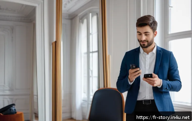 스토리텔러 자격증의 취득 과정에서 주의해야 할 점과 사례 분석 - A confident young French speaker practicing public speaking in a modern Parisian apartment, wearing ...